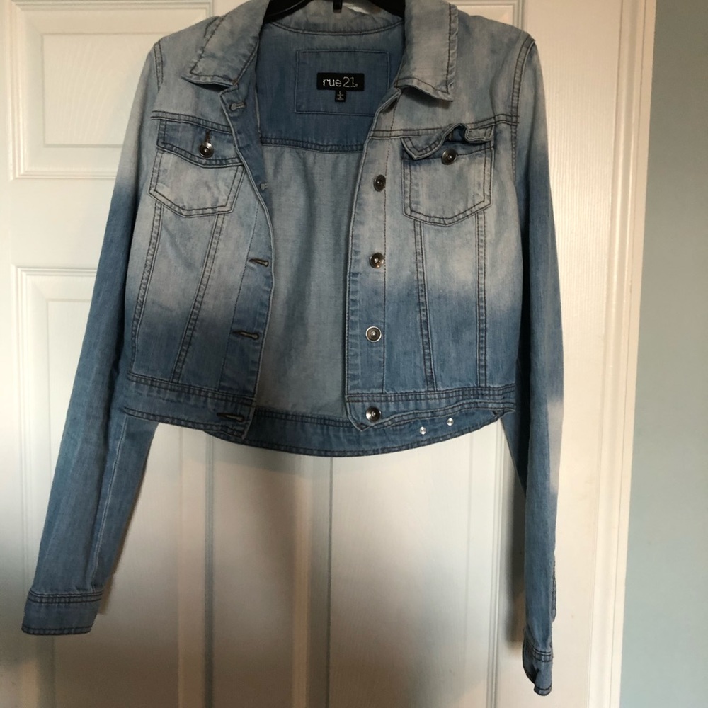 DENIEM JEAN CROPED JACKET